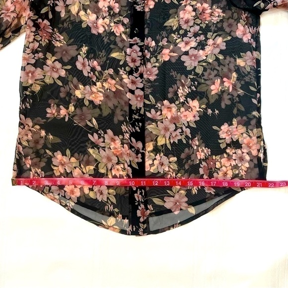$5 ADD ON with $15+ Bundle Notations 2-piece Floral‎ Sheer Blouse Tank Sz M EUC - Picture 11 of 14